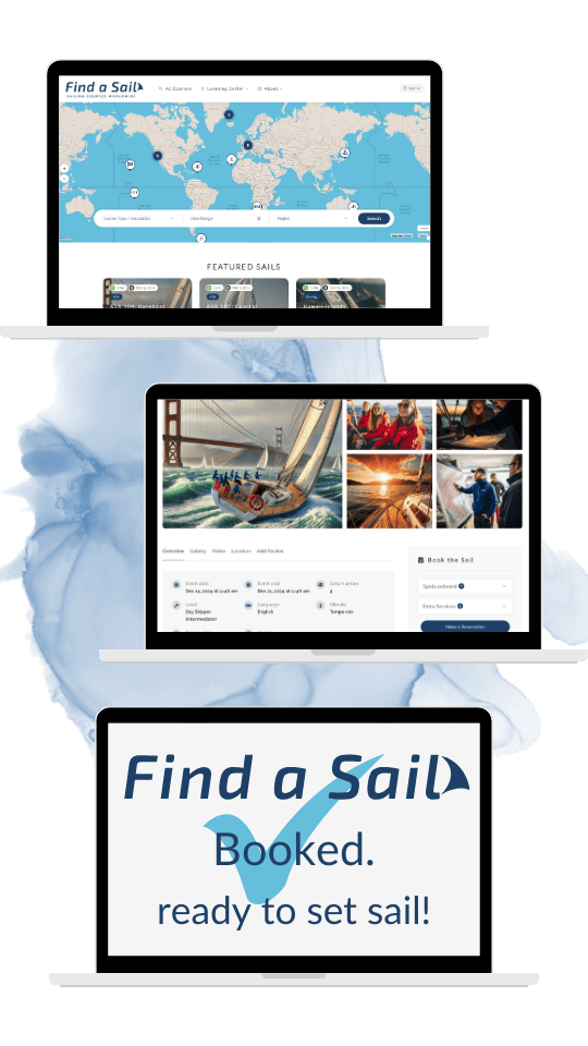 Find a Sail: book sailing courses and adventures worldwide with a few clicks.